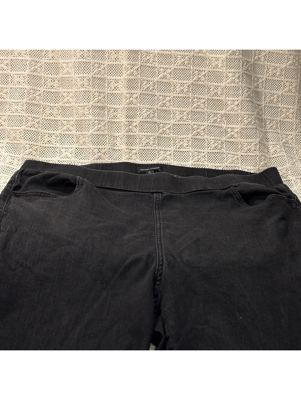 2 Pair Universal Standard Women's Black & Blue Elastic Waist Size 22/24 Large